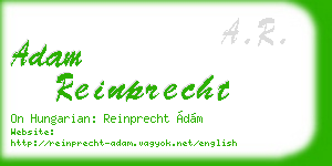 adam reinprecht business card